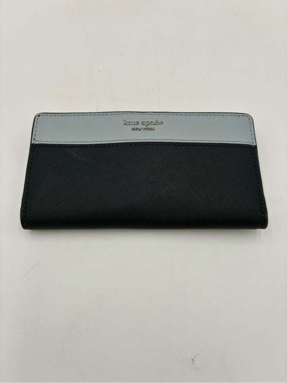 kate spade Two-Tone Navy Blue and Light Blue Continental Wallet